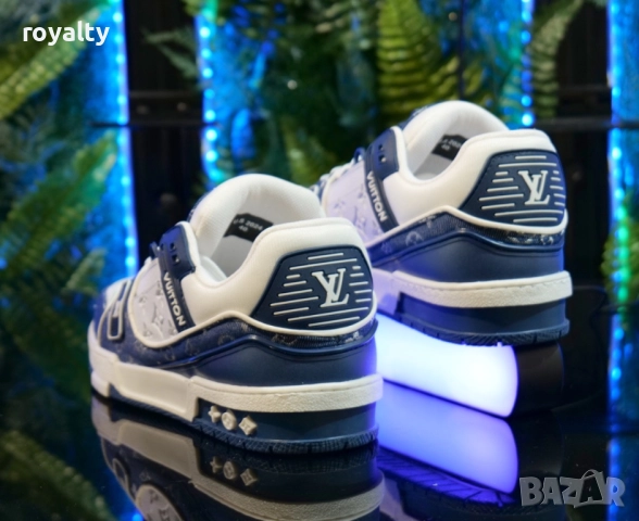 Дамски Сникърси Louis Vuitton Цвят- Бяло и ч Синьо, снимка 2 - Маратонки - 51629468