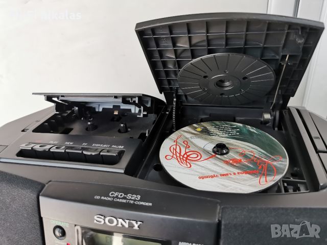 радио касетофон CD player компакт диск SONY CFD-S23, снимка 5 - Радиокасетофони, транзистори - 45622573