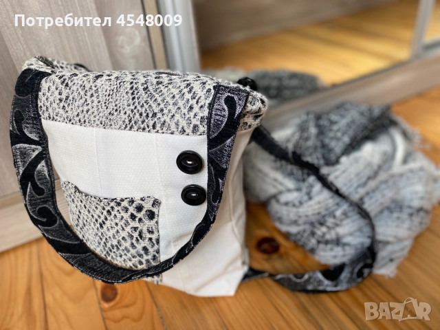 Ръчна изработка - нестандартна чанта-раница, снимка 3 - Чанти - 52343228