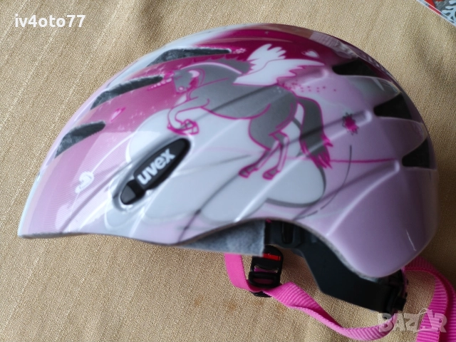 Детска момичешка каска Uvex Kid 1, снимка 2 - Аксесоари за велосипеди - 52593312