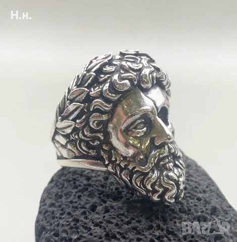 Сребърен пръстен уникат, снимка 6 - Пръстени - 53649462