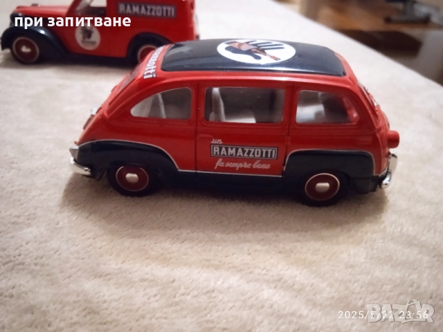 Fiat 1100E Ramazzotti 1950 и Fiat 600 multipla 1960 , Fiat 500, ,Brumm 1/43, снимка 5 - Колекции - 51791524