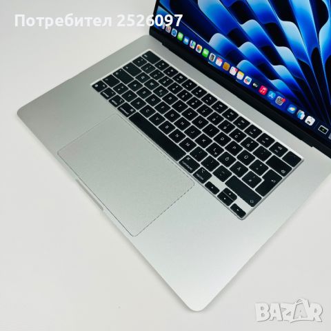 MacBook Air 15,3" M2 2023 SilverГаранция, снимка 6 - Лаптопи за работа - 46112664