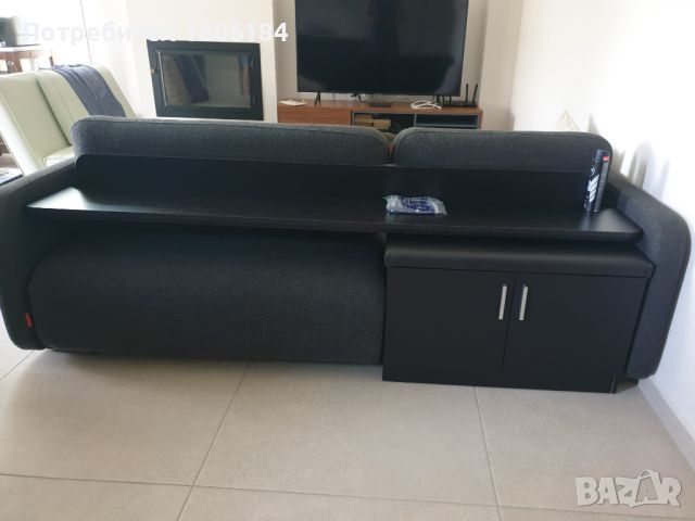 Дизайнерски диван, подарък ТВ шкаф, снимка 3 - Дивани и мека мебел - 46394517