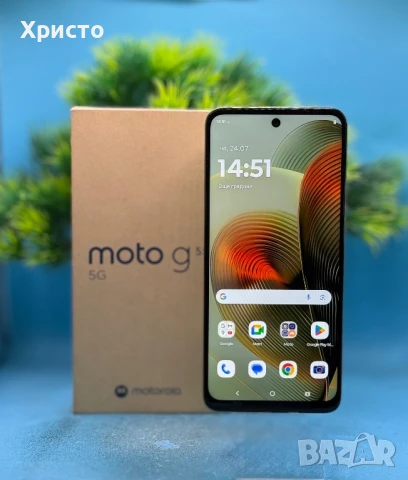 Motorola Moto g55, 256GB, 8GB RAM, 5G, Smoky Green, снимка 2 - Motorola - 51129601
