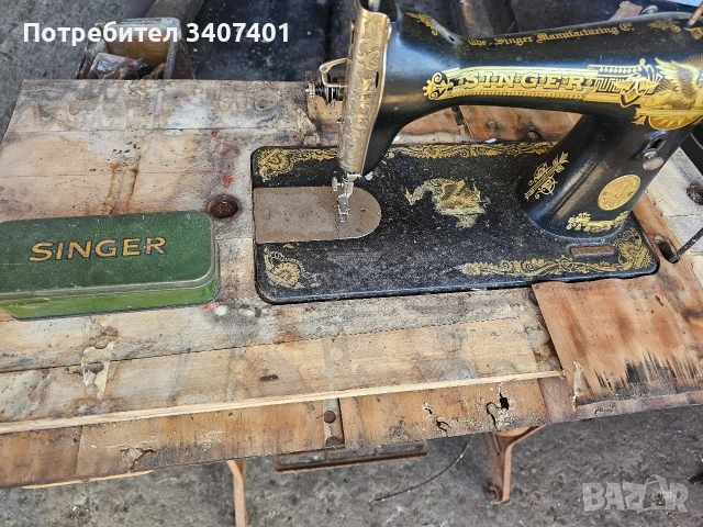 Сингер шевна машина, снимка 2 - Антикварни и старинни предмети - 54132471