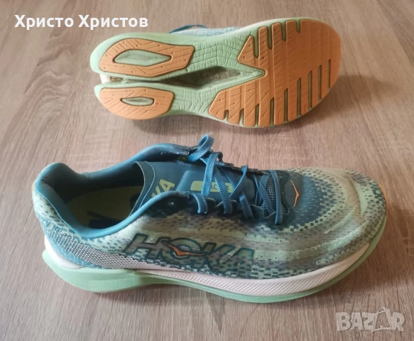 Мъжки маратонки за бягане HOKA MACH X ✔️ Размер 44 / Стелка 28 см. , снимка 3 - Маратонки - 53627983