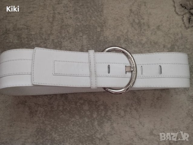 Dolce & Gabbana Бял кожен колан, снимка 5 - Колани - 51070005