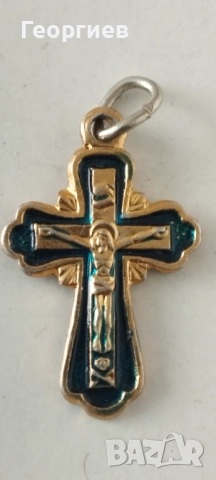 Сребърни кръста,Кръста с емайл и иконки медальони Р, снимка 4 - Други ценни предмети - 42012567