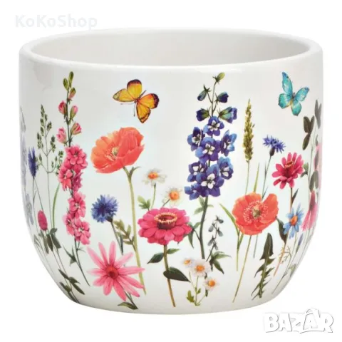 Кашпа-12х12х10 см./керамична кашпа/кашпа