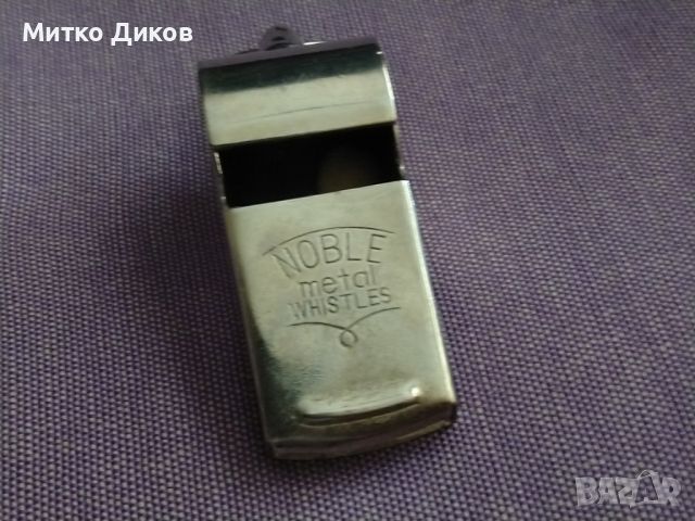 Винтидж Нобле метална свирка японска отлична, снимка 1 - Колекции - 46473235