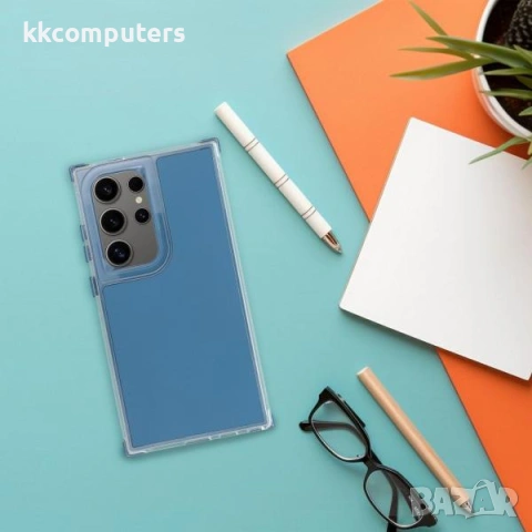 Калъф MATRIX с PVC рамка и силикон за Samsung S26 Plus / Син / и Протектор Баркод : 3133815, снимка 4 - Калъфи, кейсове - 54193788