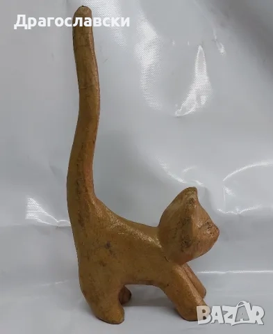 котки: КОТЕ КОТКА животно БРОНЗ МЕСИНГ метал фигура статуетка, папие маше, брошка, снимка 5 - Статуетки - 28882790