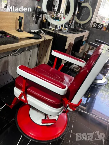 Бръснарски стол Barber, снимка 3 - Фризьорски принадлежности - 49673952