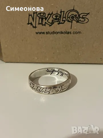 Мъжка сребърна халка , снимка 2 - Пръстени - 50130992