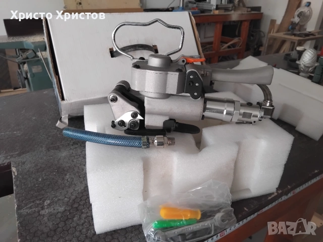 Продавам пневматична лепачка на ПП ленти, снимка 2 - Други машини и части - 54174276