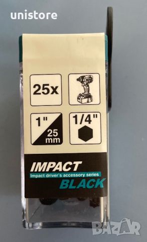 IMPACT BLACK Screw bit T20-25mm 25/1E-12382, снимка 4 - Други инструменти - 45875069