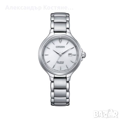 Дамски часовник Citizen EW2681-81A Eco-Drive Titanium, снимка 5 - Дамски - 45263809