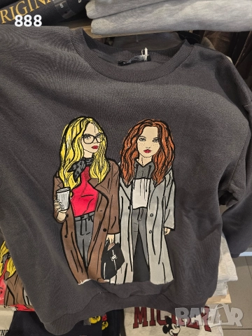 дамски блузи и суичъри суитшърти Bambi  мечо пух, снимка 2 - Блузи с дълъг ръкав и пуловери - 52749129