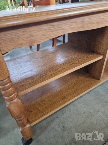 Масивна Масичка на Колелца-внос от ГЕРМАНИЯ!, снимка 5 - Маси - 53534966