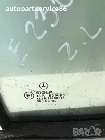 Малко странично стъкло за задна лява врата за Mercedes W210 (2001) 43R-001190 A2107350324 , снимка 2 - Части - 54054963
