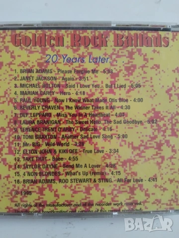 Golden Rock Ballads - 20 Years Later... Vol.3 - матричен диск музика, снимка 2 - CD дискове - 53585942