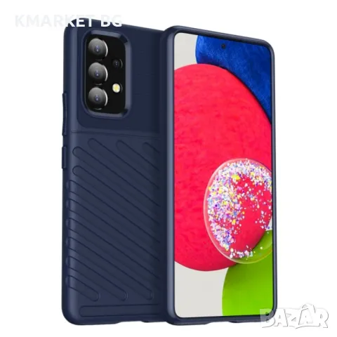 Samsung Galaxy A53 5G Удароустойчив Twill Texture Калъф и Протектор, снимка 2 - Калъфи, кейсове - 48519802