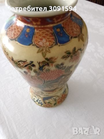 Стара ваза за цветя порцелан маркирана РИСУВАНА, снимка 12 - Антикварни и старинни предмети - 45402226