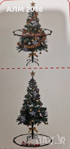 Коледен влак с релси , снимка 2 - Влакчета, самолети, хеликоптери - 52882135