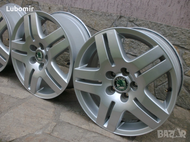 15 цола 5 х 100 мм 4 бр лети джанти-Skoda Fabia,Rapid,Roomster,Octavia1,Praktik,VW Golf 4,Bora,Polo , снимка 5 - Гуми и джанти - 54184271