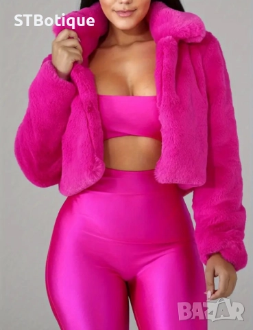 🌸 Женско Шикозно Розово Яке – STBoutique 🌸, снимка 3 - Якета - 51936988