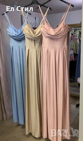 ⚜️Дълга сатенена рокля.50 евро.Универсален размер. , снимка 7 - Рокли - 53966992
