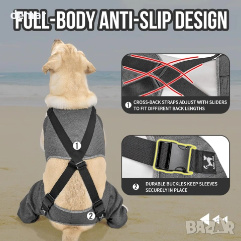 Ръкави за задни крака за следоперативно възстановяване за кучета, L, снимка 5 - За кучета - 53391843