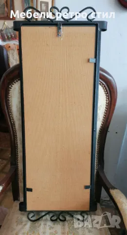 Декорирано огледало от ковано желязо. Ръчна изработка. , снимка 6 - Огледала - 49711141