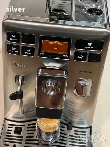 Кафемашина кафе автомат Saeco exprelia с гаранция, снимка 8 - Кафемашини - 46412933