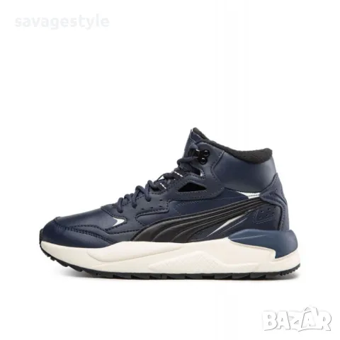 Мъжки зимни боти PUMA X-Ray Speed Mid Winter Leather Navy, снимка 4 - Мъжки боти - 47701562