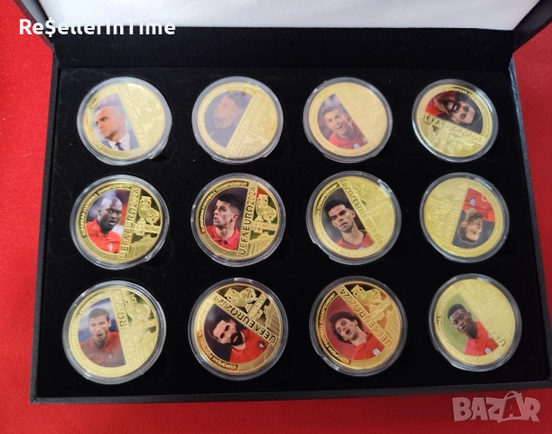 Euro 2024 Germany Лот от 12 плакета с футболисти, в кутия, снимка 5 - Нумизматика и бонистика - 52878870
