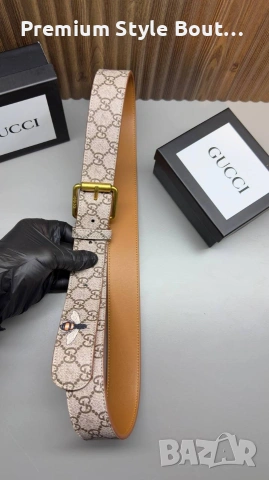 колани от естествена кожа в кутия Gucci , снимка 5 - Колани - 53666743