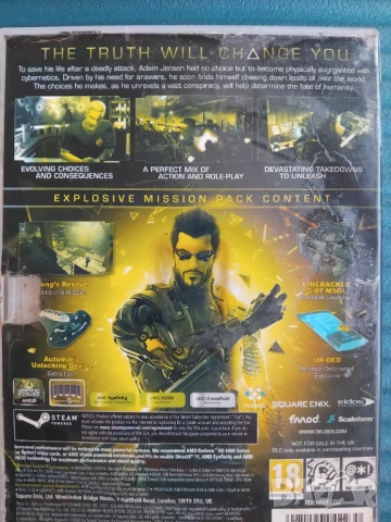 Deus Ex Human Revolution (Limited Edition) - компютърна игра PC game, снимка 2 - Игри за PC - 53839805