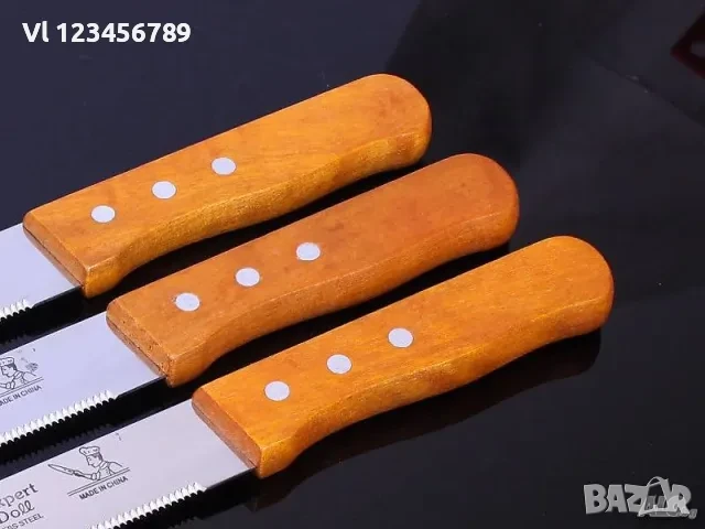 Огромен гладък домакински нож/кашкавал -магазини/ 49 см - Kitchen Expert, снимка 2 - Прибори за хранене, готвене и сервиране - 50817879