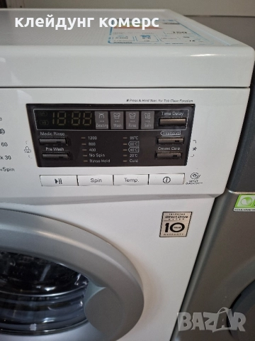 Пералня LG SLIM дъл.45см. 6кг.А+++, снимка 5 - Перални - 52503039