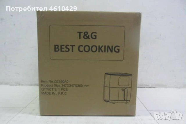 Air fryer 6 литра T&G Best Cooking 32850A0, снимка 5 - Фритюрници - 52499710