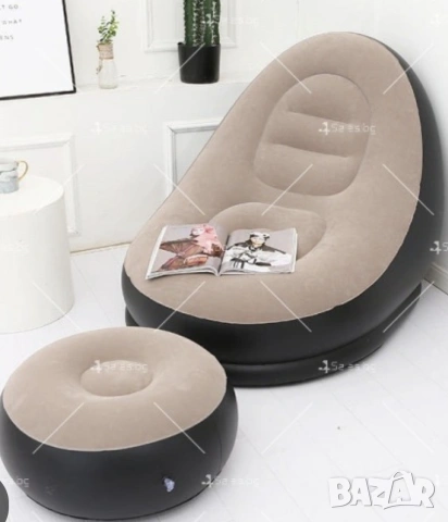 Шезлонг с табуретка