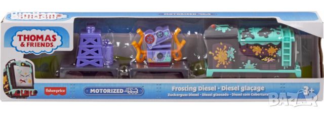 Оригинално моторизирано влакче Thomas & Friends - Frosting Diesel Engine - Дизел / FISHER PRICE , снимка 2 - Влакчета, самолети, хеликоптери - 45809200