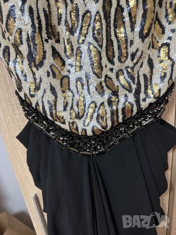 рокля официална пайети паети леопард, снимка 10 - Рокли - 45556814