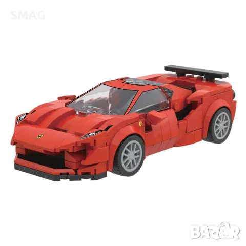 Комплект пластмасови части  Червени блокове за състезателна кола (272 части) S_1241644