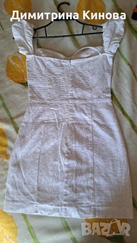 къса рокля памук Zara xs 24, снимка 2 - Рокли - 50535823
