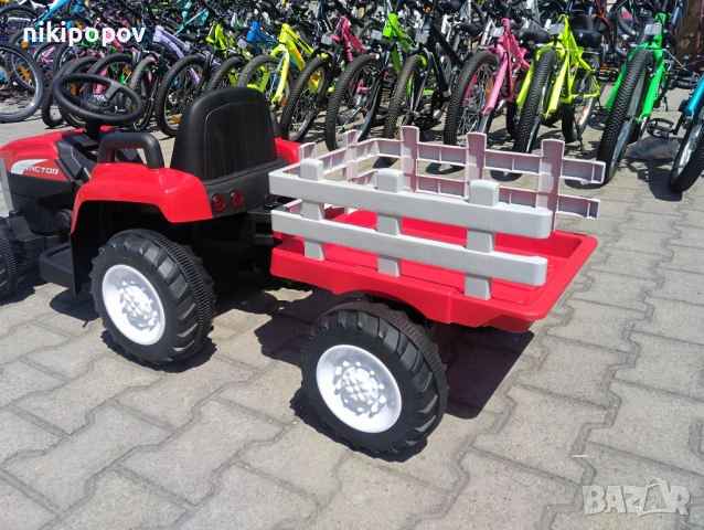 NEBRASKA акумулаторен трактор с ремарке DALLAS червен, снимка 6 - Други - 53849243