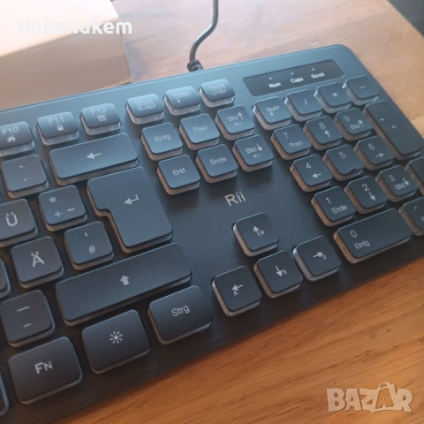 Комплект клавиатура и мишка с кабел – RGB подсветка, USB, QUERTZ, черен, снимка 10 - Клавиатури и мишки - 53382191