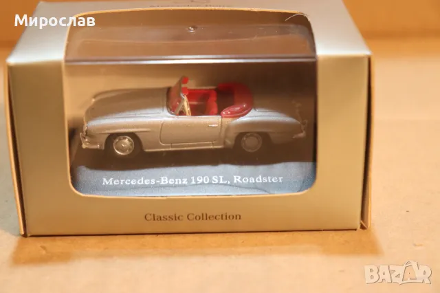 1:72 MERCEDES BENZ 190 SL ИГРАЧКА КОЛИЧКА ДИЛЪРСКИ МОДЕЛ, снимка 3 - Колекции - 49868072